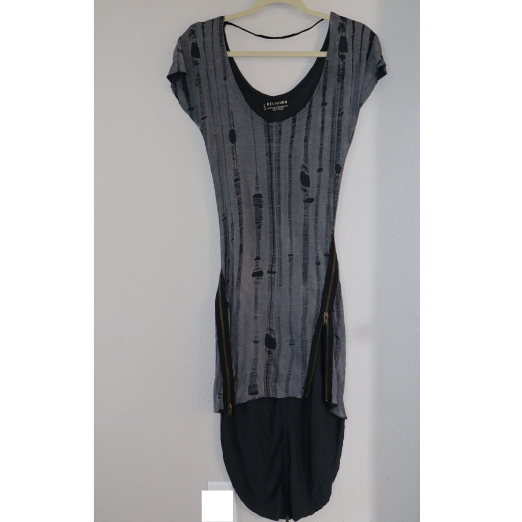 Religion Clothing Uk Distressed Print Dress